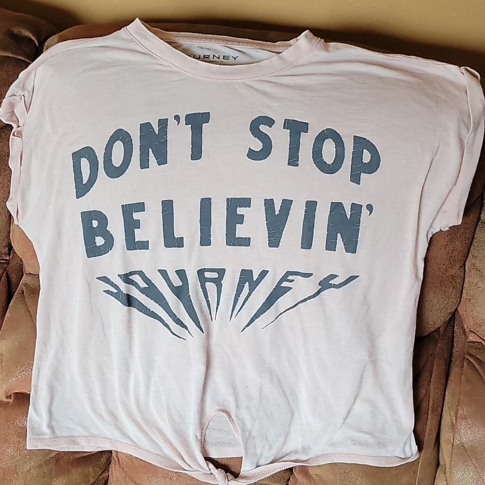 Lucky Journey t shirt with tie/knot